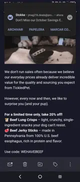 WEHAVEBEEF coupon verification screenshot