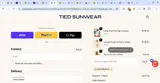 Tied Sunwear coupon verification screenshot