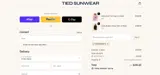 Tied Sunwear coupon verification screenshot
