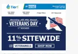 VETERANs11 coupon verification screenshot