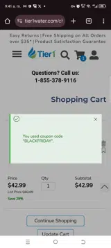 BLACKFRIDAY coupon verification screenshot