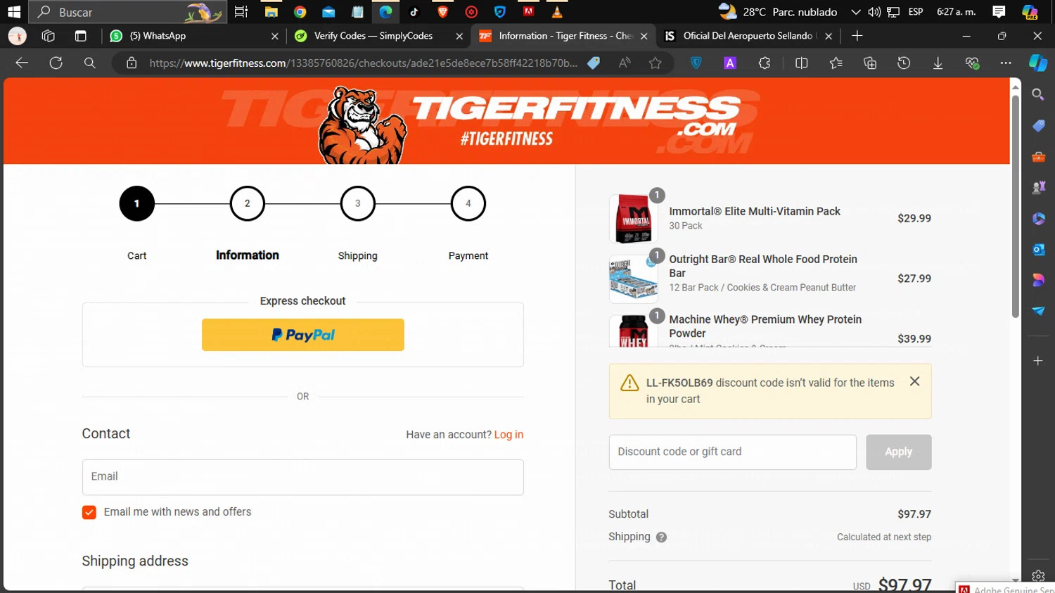 Tiger Fitness Discount Codes 10 Off October 2024