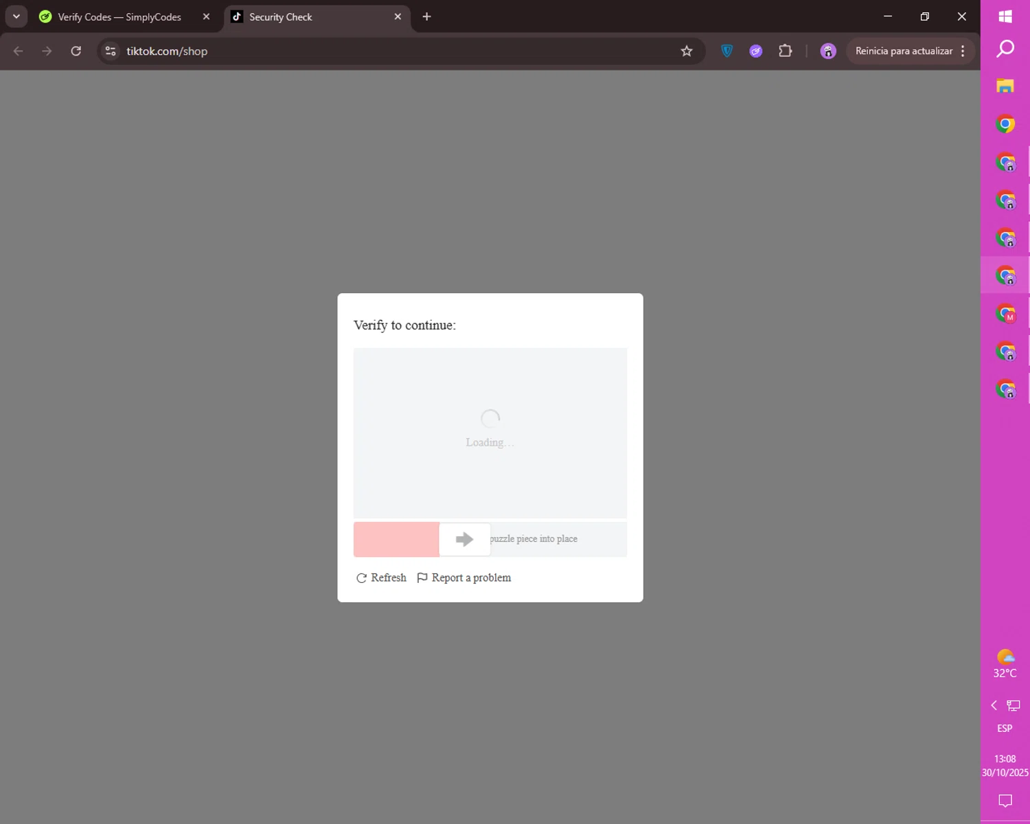 TikTok Shop promo code screenshot showing code AUTUMN applied at TikTok Shop checkout page. Uploaded by SimplyCodes community member ositouno on Oct 30, 2025