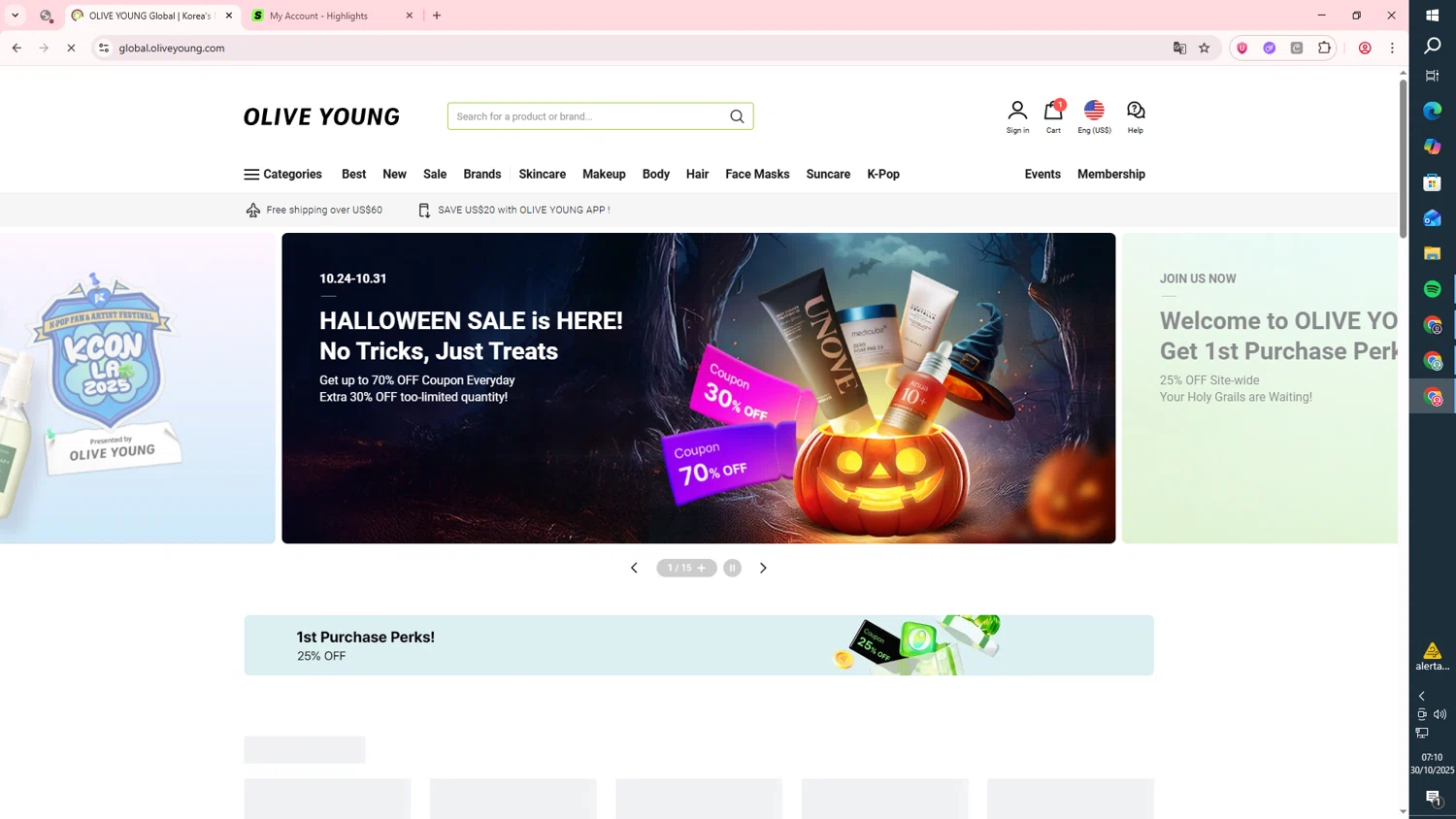 TikTok Shop promo code screenshot showing code AUTUMN applied at TikTok Shop checkout page. Uploaded by SimplyCodes community member SavingsAce7790 on Oct 30, 2025