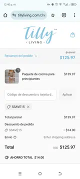Ssave15 coupon verification screenshot