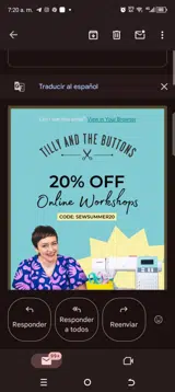 Tilly & The Buttons coupon verification screenshot