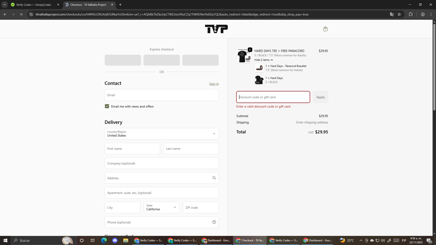Til Valhalla Project discount code screenshot showing code APP15 applied at Til Valhalla Project checkout page. Uploaded by SimplyCodes community member Pirlo420 on Nov 23, 2025