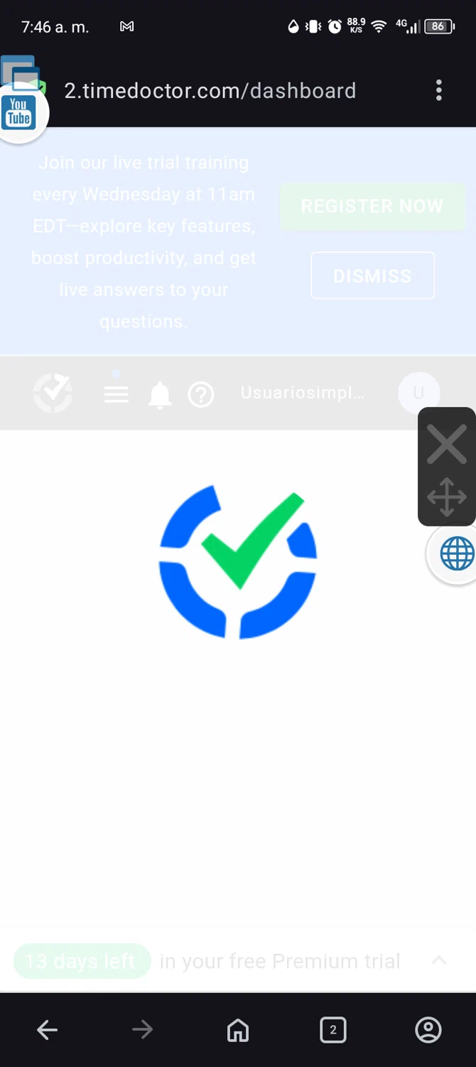 Time Doctor discount code screenshot showing code topnav258eco applied at Time Doctor checkout page. Uploaded by SimplyCodes community member MANTEQUILLA_MAVESA on Mar 28, 2025