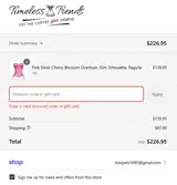 Timeless Trends Corsets coupon verification screenshot