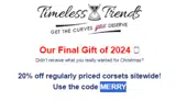 Timeless Trends Corsets coupon verification screenshot