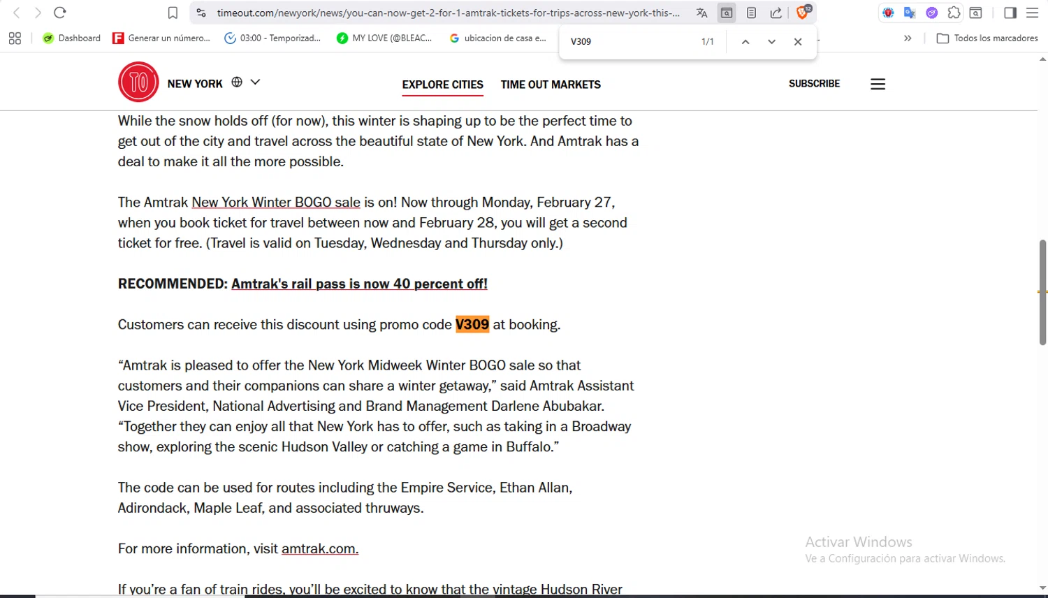 Timeout Offers discount code screenshot showing code V309 applied at Timeout Offers checkout page. Uploaded by SimplyCodes community member VoucherFalcon3942 on Feb 4, 2026
