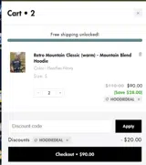 Timpanogos Hiking Co coupon verification screenshot