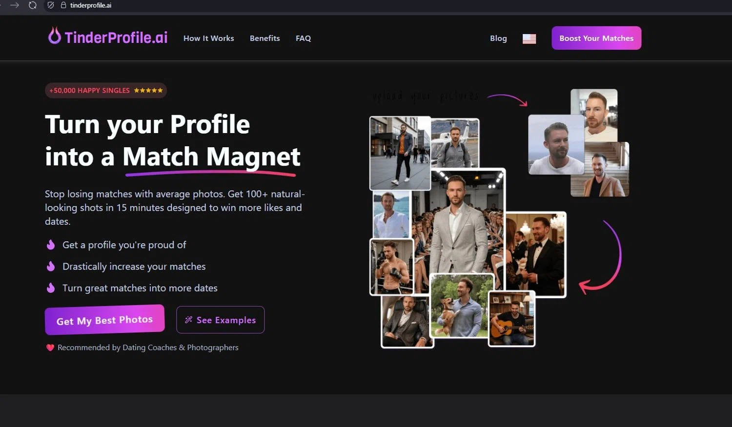 TinderProfile.AI promo code screenshot showing code TPOFF applied at TinderProfile.AI checkout page. Uploaded by SimplyCodes community member LegendarySeeker3956 on Dec 2, 2025