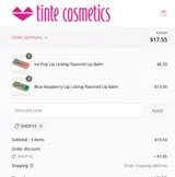 SHOP10 coupon verification screenshot
