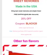 BLACK20 coupon verification screenshot