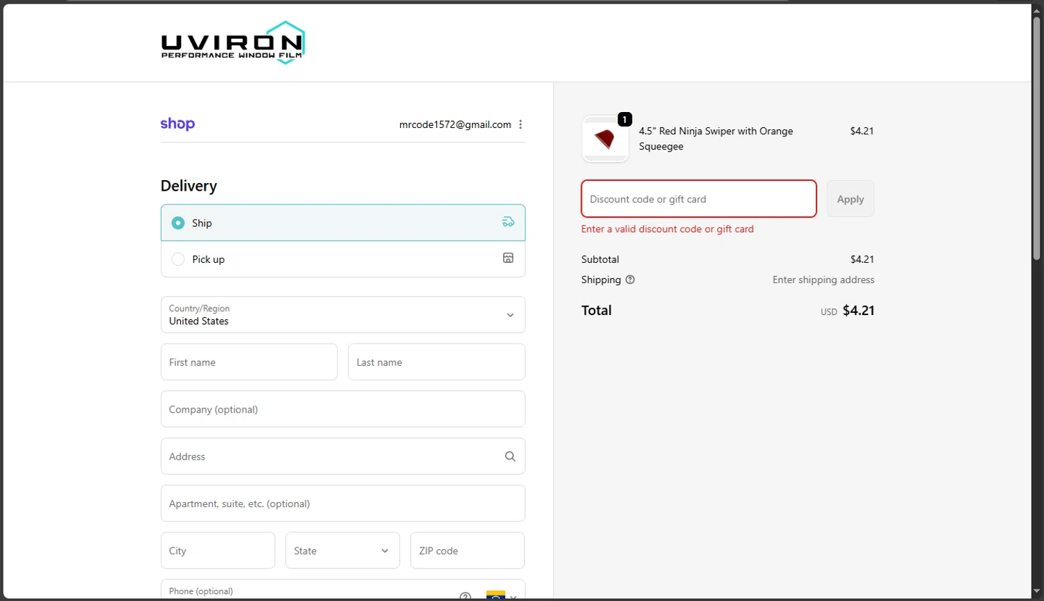 Uviron discount code screenshot showing code SAVE15 applied at Uviron checkout page. Uploaded by SimplyCodes community member TokioMiller on Nov 30, 2025