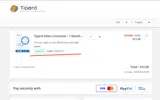 TIPAMOTH coupon verification screenshot