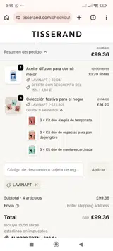 LAVINAPT coupon verification screenshot