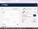 Titan Fitness coupon verification screenshot