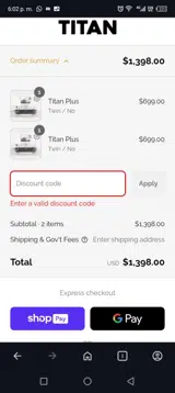 MEMORIAL25 coupon verification screenshot