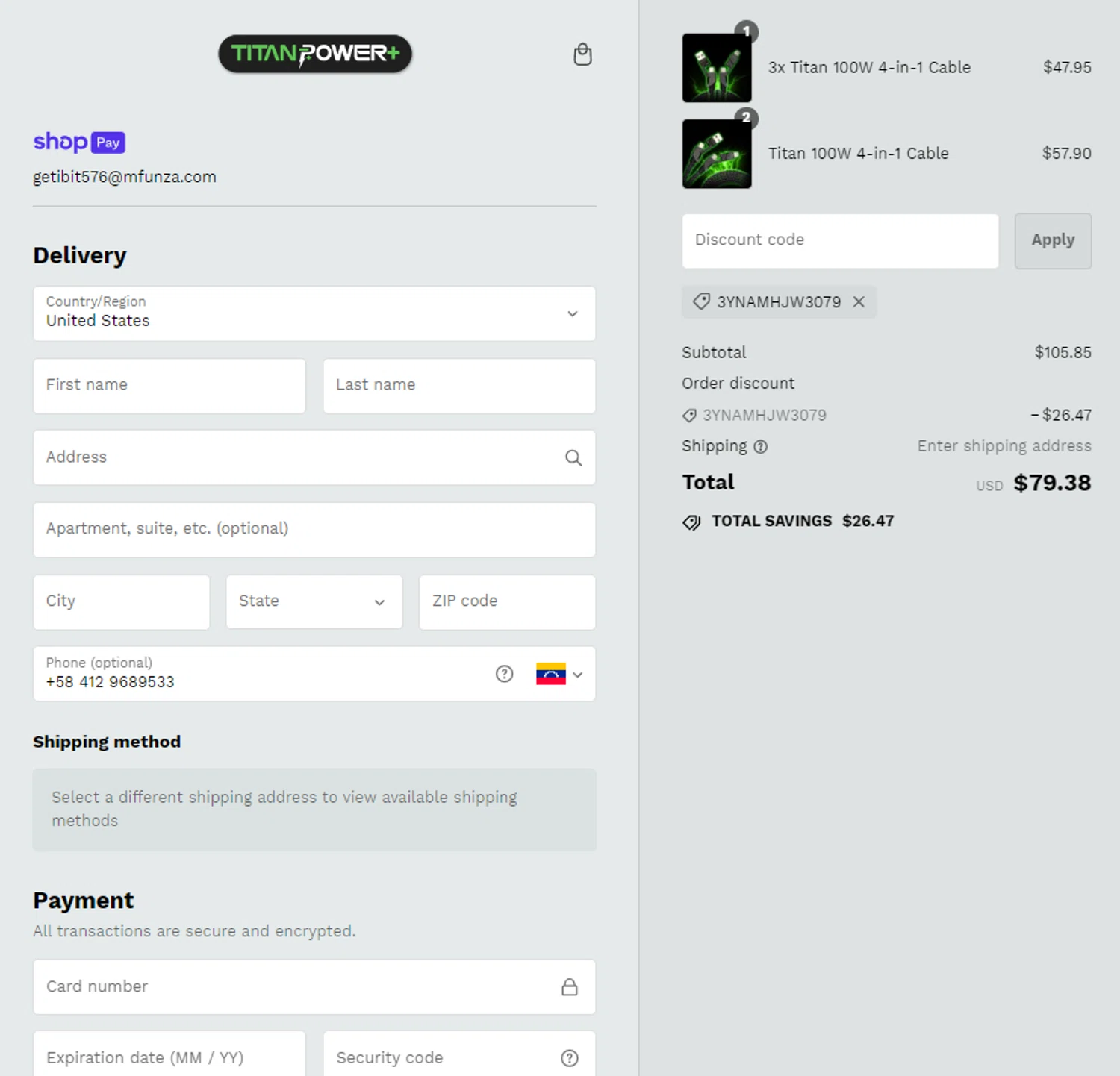 how to use Titan Power Plus coupons