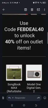 FEBDEAL40 coupon verification screenshot