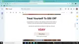 VDAY coupon verification screenshot