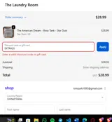 EXTRA20 coupon verification screenshot