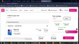 T-Mobile Fiber coupon verification screenshot