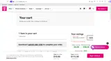 T-Mobile Fiber coupon verification screenshot