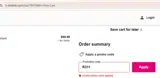 T-Mobile Fiber coupon verification screenshot