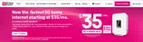 T-Mobile Fiber coupon verification screenshot