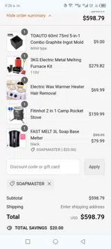 ToAuto Tool coupon verification screenshot