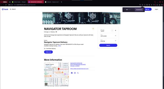 Tock checkout page showing Tock discount code box | Screenshot taken by SimplyCodes community member on Jul 19, 2025