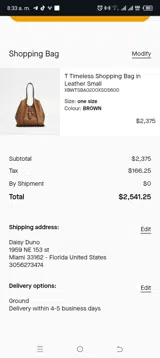 Tod's coupon verification screenshot