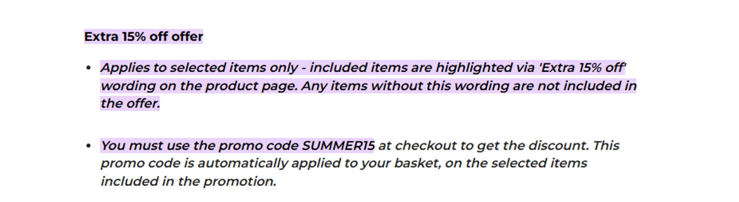 TOG24 promo code screenshot showing code SUMMER15 applied at TOG24 checkout page. Uploaded by SimplyCodes community member PaulSkenes on Jun 10, 2026