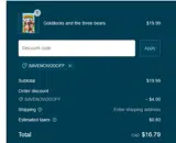 SAVENOW20off coupon verification screenshot