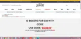 BOXERS coupon verification screenshot