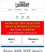 FLASH30 coupon verification screenshot