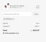 TPTRAVELS coupon verification screenshot