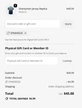 SPNEWS26 coupon verification screenshot