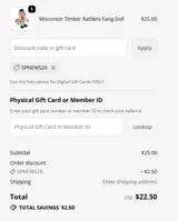 SPNEWS26 coupon verification screenshot