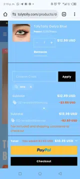 LERA coupon verification screenshot