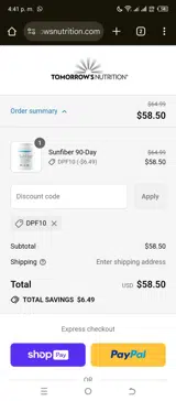 DPF10 coupon verification screenshot