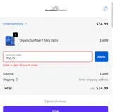 TRVL15 coupon verification screenshot