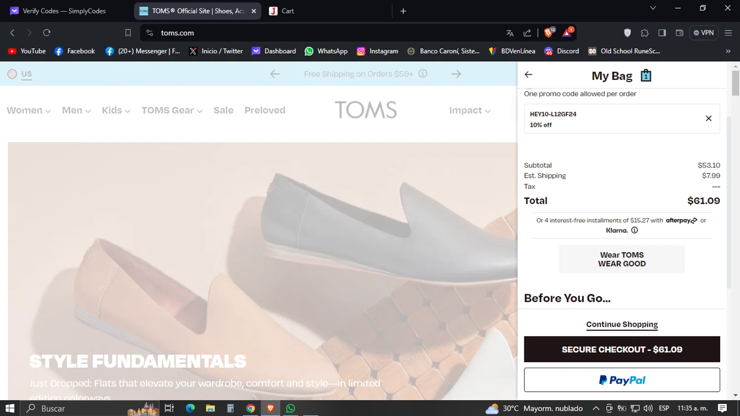 TOMS Promo Codes 50 Off March 2024
