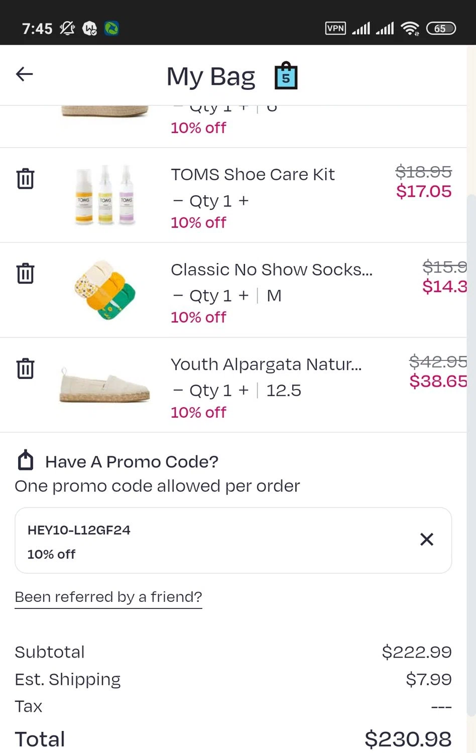 TOMS Promo Codes 15 Off April 2024