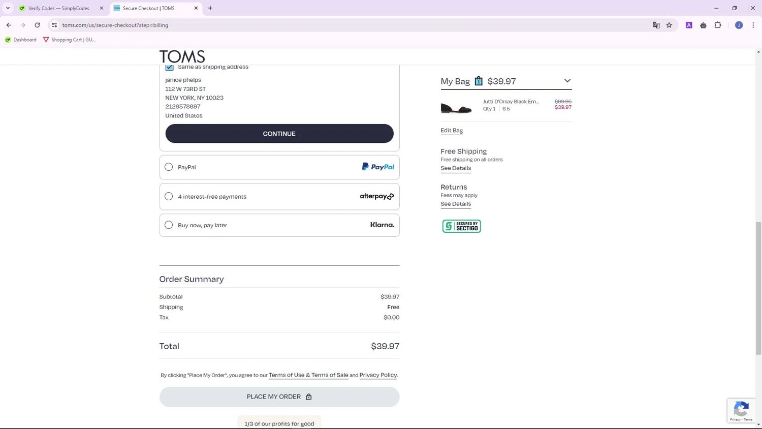 TOMS Promo Codes 10 Off June 2024