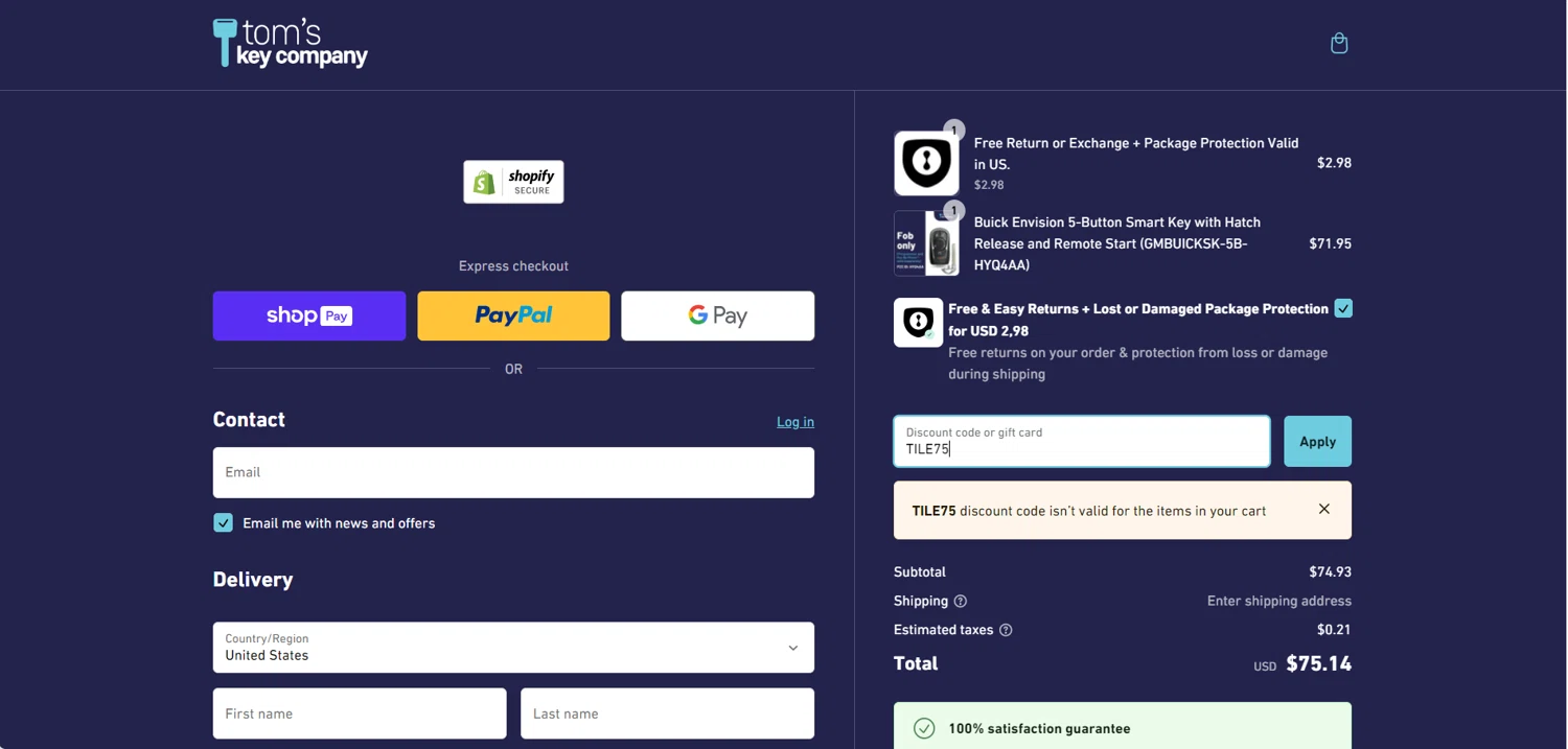 Tom s key company promo code 1 verified 10 off jan 2025