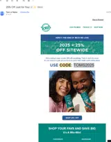 TOMS2025 coupon verification screenshot